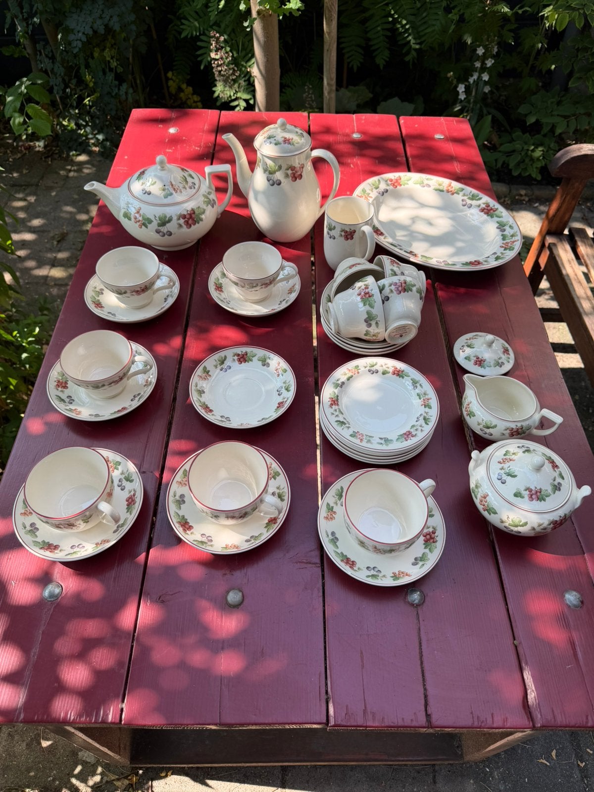 Wedgewood Provence thee en koffie servies, Ophalen, Zo goed als nieuw, Wedgwood, Porselein