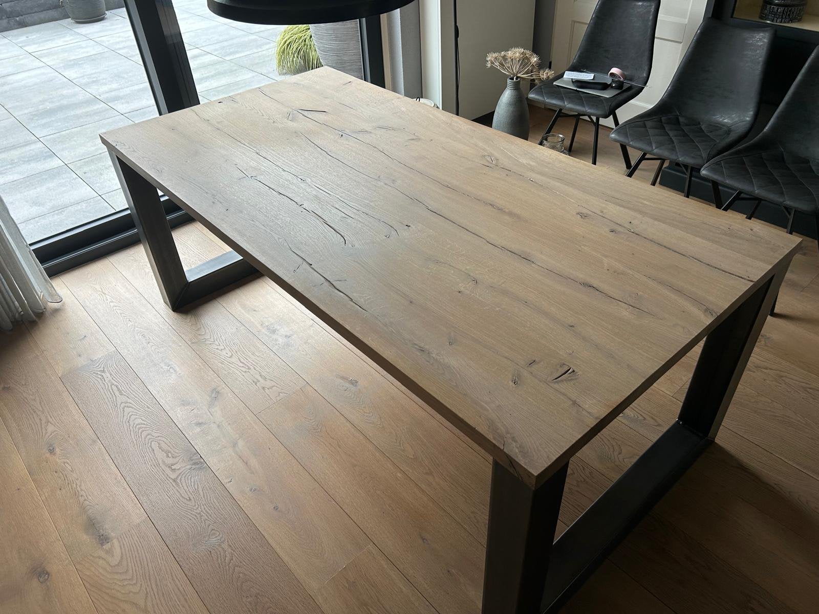 Eettafel, Ophalen, 200 cm of meer, 50 tot 100 cm, Zo goed als nieuw
