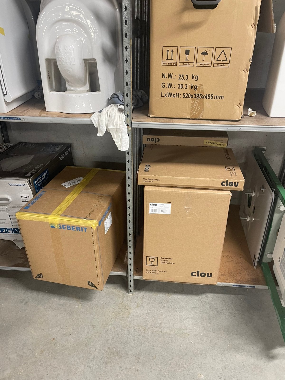 Grote partij toiletpotten, Ophalen, Nieuw, Toilet