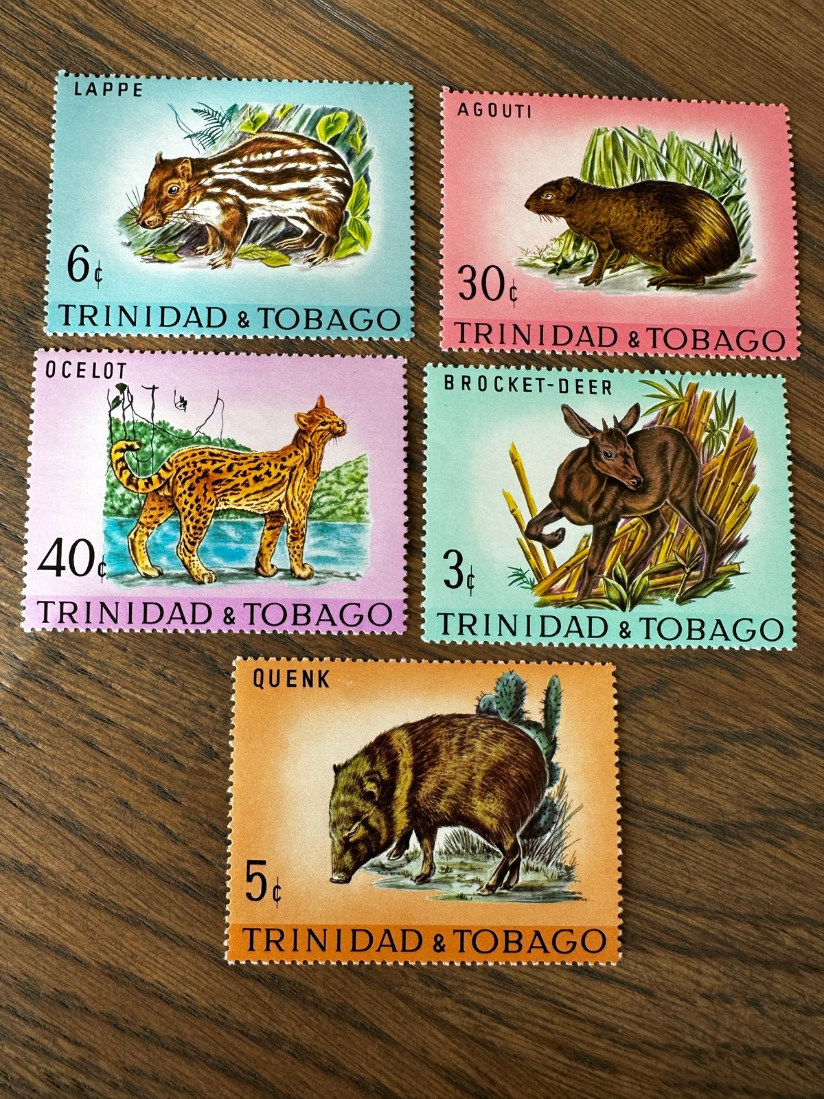 Trinidad & Tobago 1971 Dieren Postzegels - Ongebruikt, Ophalen of Verzenden