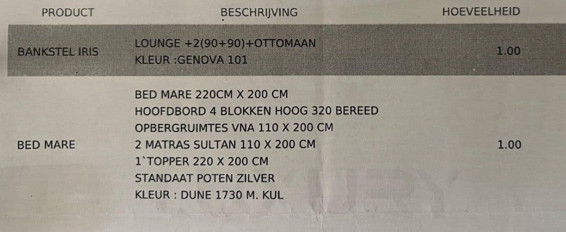 2- persoons LUXE bed 6 mnd oud van 3000 voor 650,-, Tweepersoons, Ophalen of Verzenden, Zo goed als nieuw, Grijs