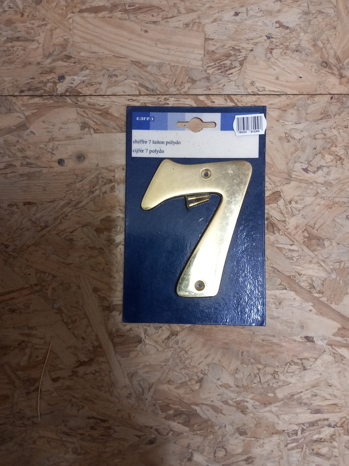 Messing huisnummer 7 - Nieuw in verpakking, Ophalen of Verzenden