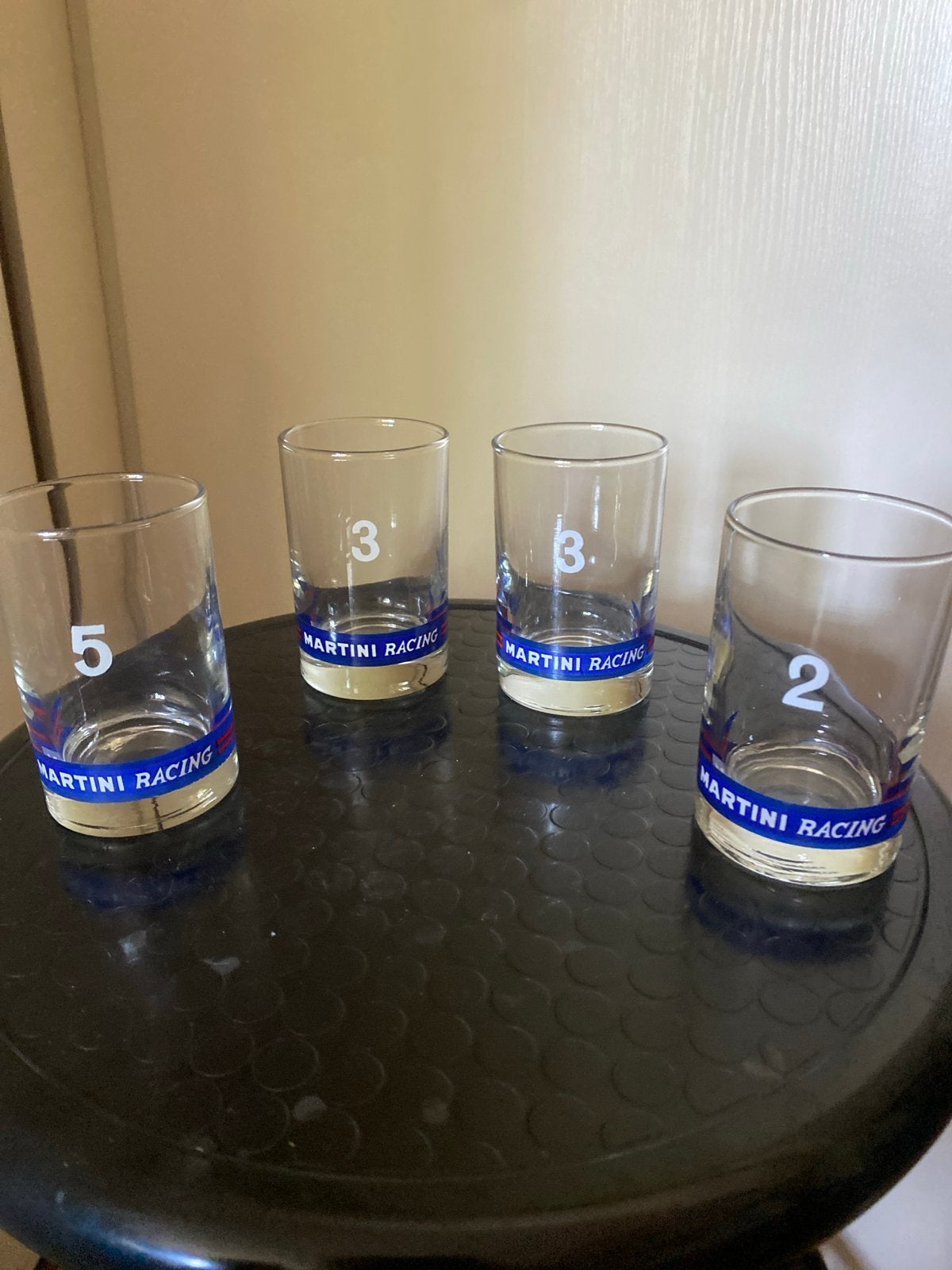 Martini Racing Glazen Set - Genummerd, Ophalen of Verzenden, Zo goed als nieuw, Gebruiksvoorwerp