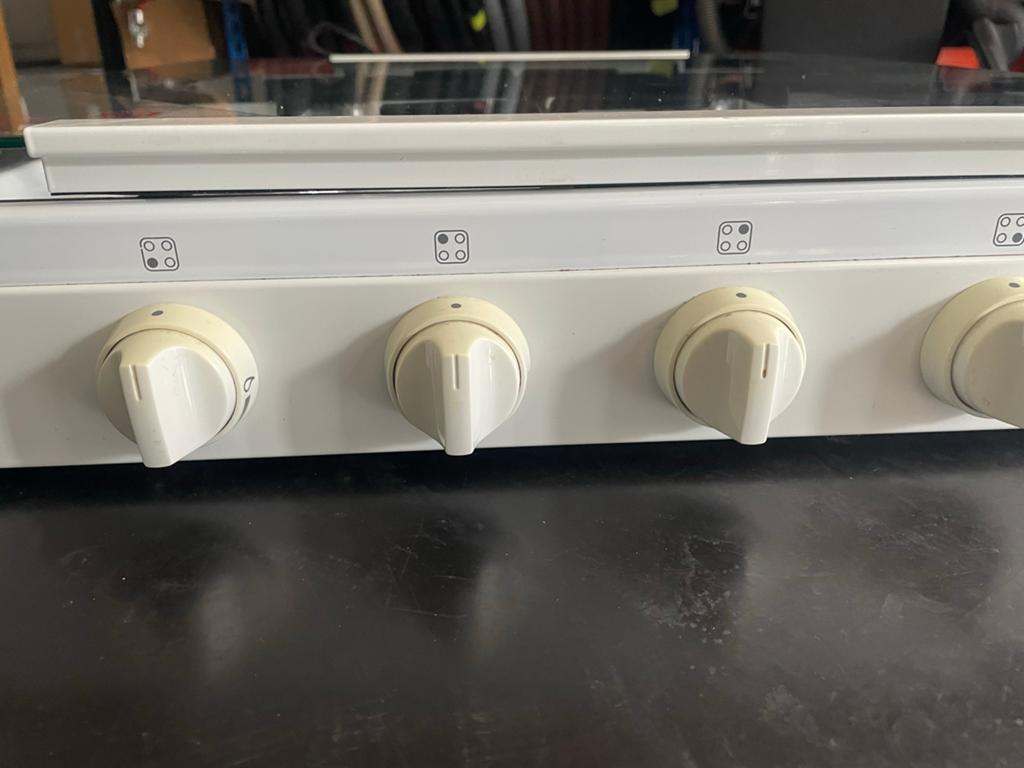 Pelgrim PK854WITA gaskookplaat 54cm met vonkontsteking, Ophalen, 4 kookzones, Zo goed als nieuw, Gas