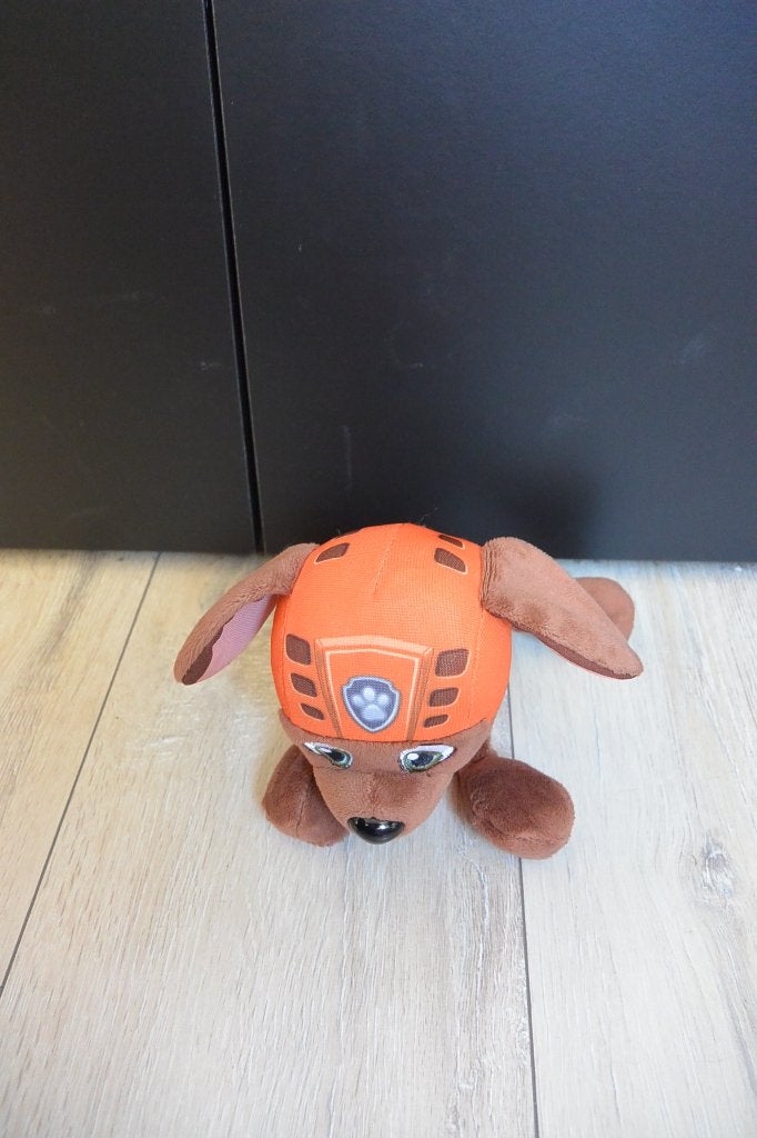 Paw Patrol Zuma knuffel, Overige merken, Zo goed als nieuw, Wasbaar, Klein (minder dan 20 cm)
