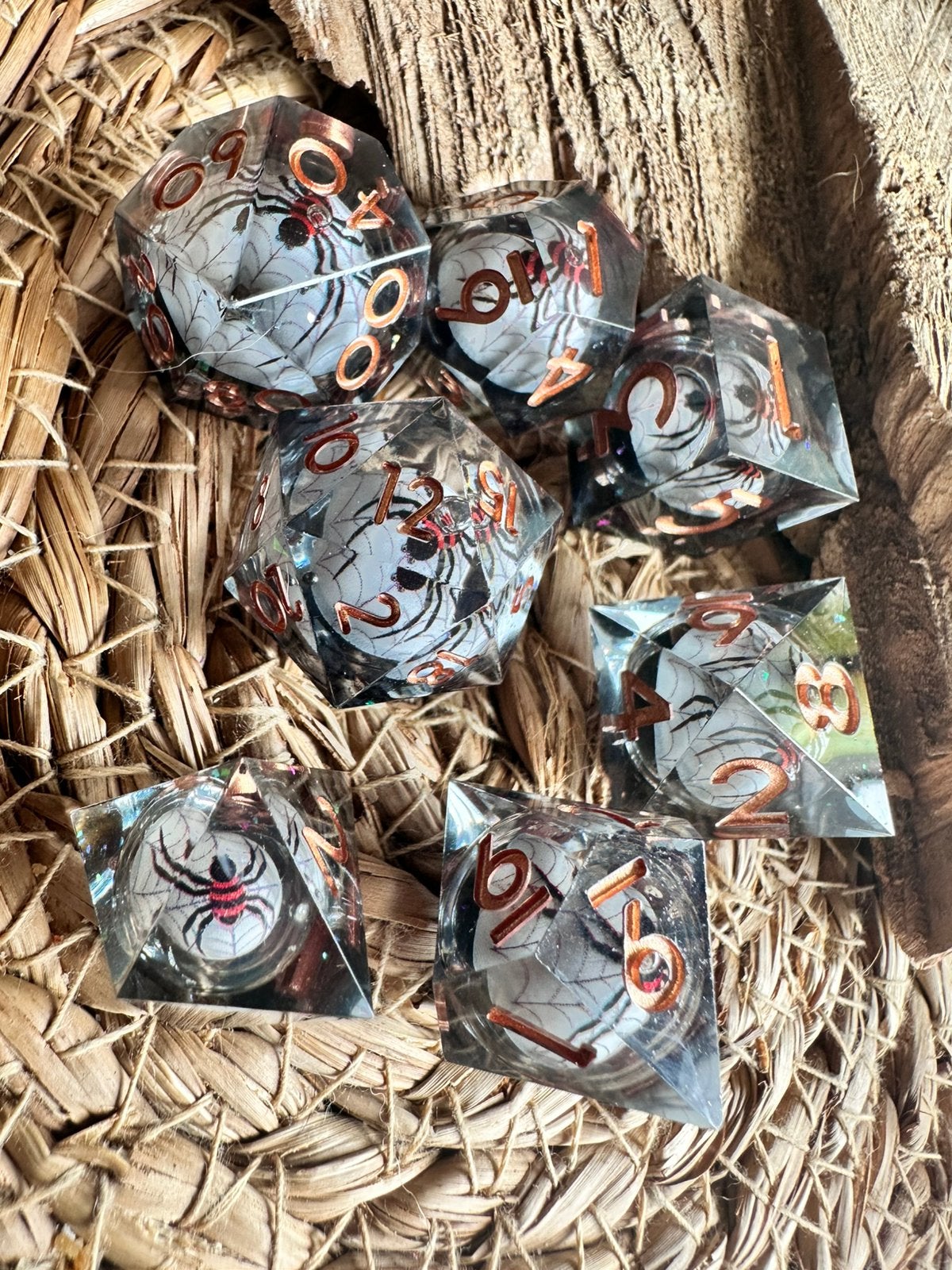 DND Dice / spiders / spin / D&D / RPG / dobbelstenen / nieuw, Ophalen of Verzenden, Nieuw, Overige soorten