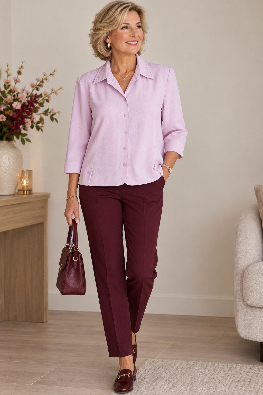 Erfo Blouse roze  Maat 44, Ophalen of Verzenden