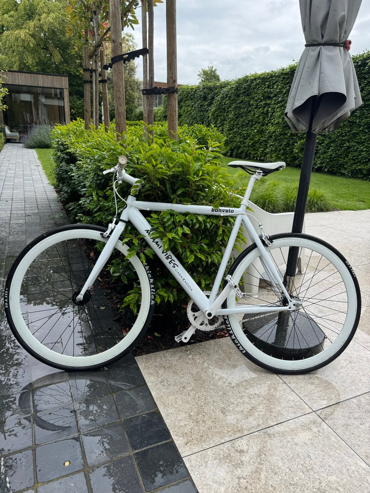 Bonvelo Miami Vibes Fixie/Singlespeed Fiets - Maat M, Fietsen en Brommers, Gebruikt, Velgrem, 53 tot 57 cm, Ophalen