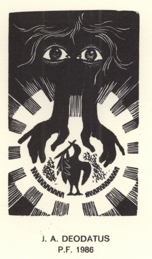 0077 Ex Libris Nederland : Jan Deodatus, 1985, Verzenden, Ex libris