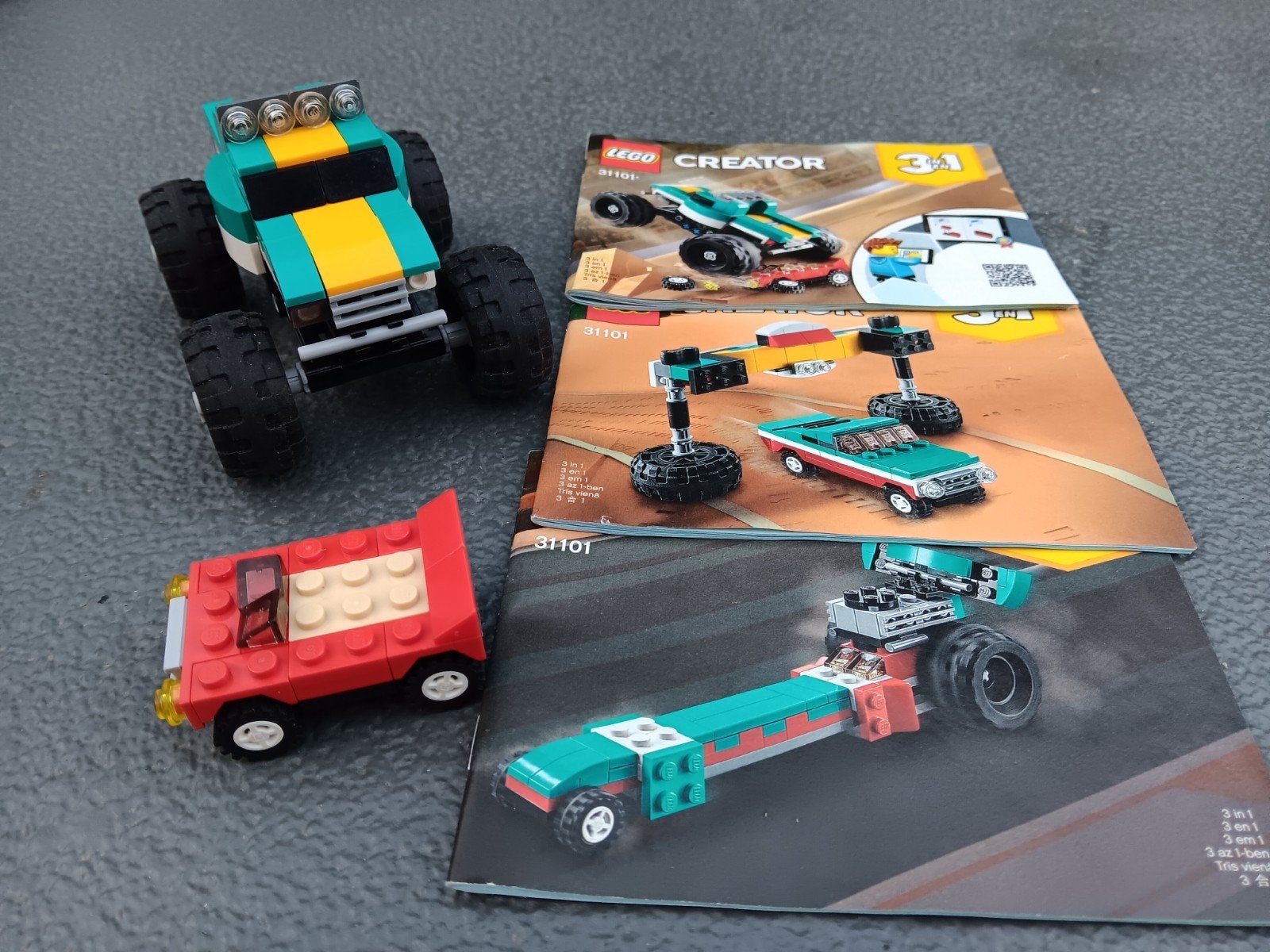 LEGO Creator 31101 Monster Truck 3-in-1 met instructies, Ophalen of Verzenden, Zo goed als nieuw, Overige merken