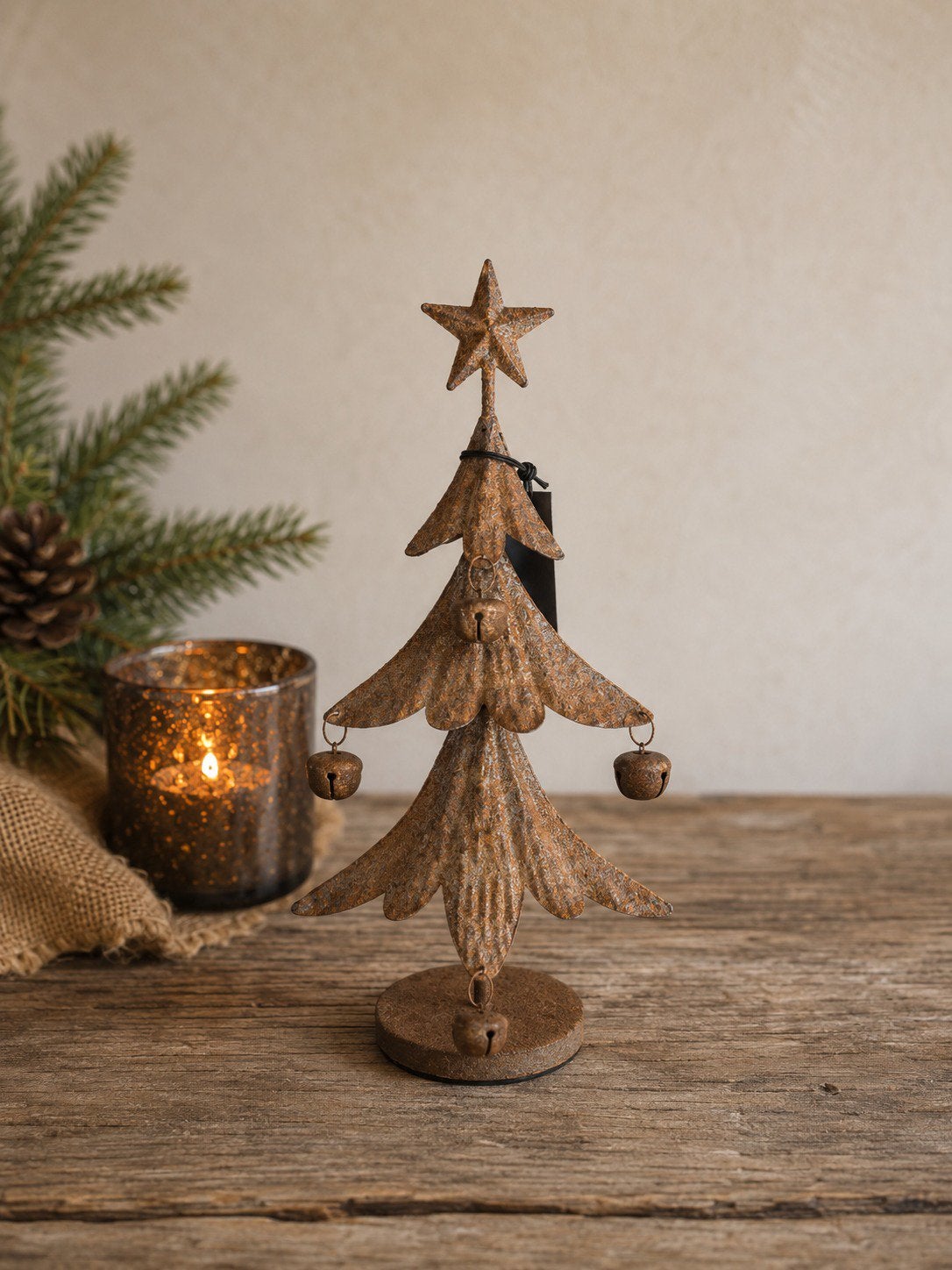 Roest kerstboom middel (33 cm), Diversen, Ophalen of Verzenden, Nieuw