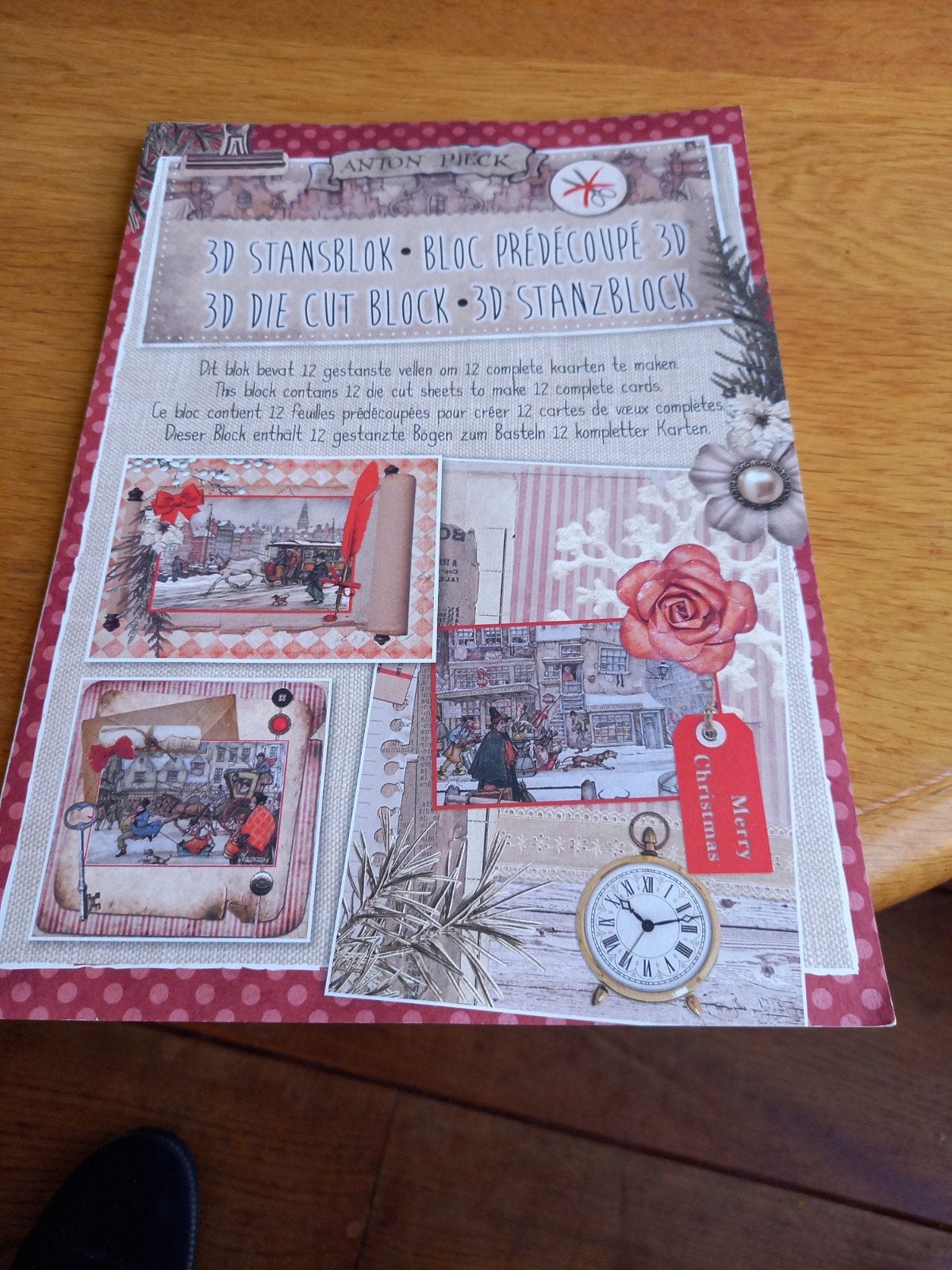 Anton Pieck 3D Stansenblok - Knutselset voor kaarten, Ophalen of Verzenden, Nieuw