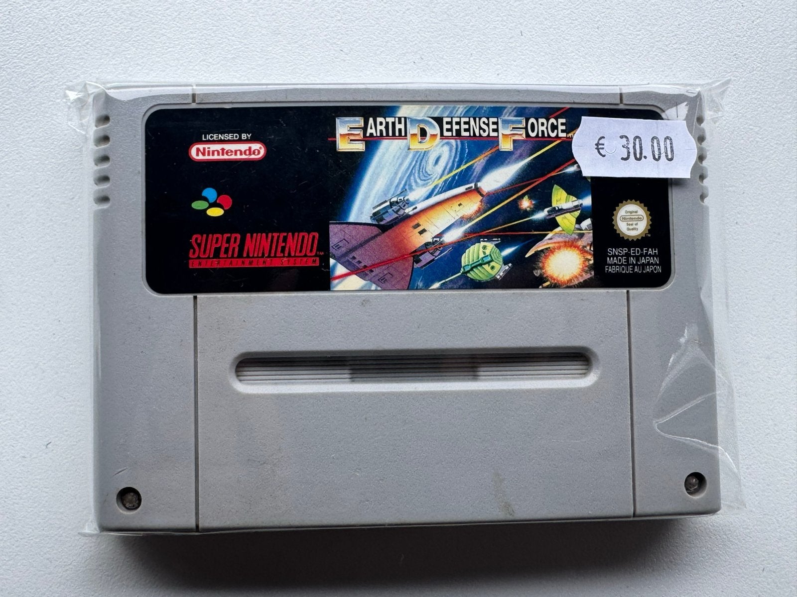 Earth Defense Force SNES - Klassieke Ruimte Shooter, Spelcomputers en Games, Games | Nintendo Super NES, Gebruikt, Shooter, 1 speler