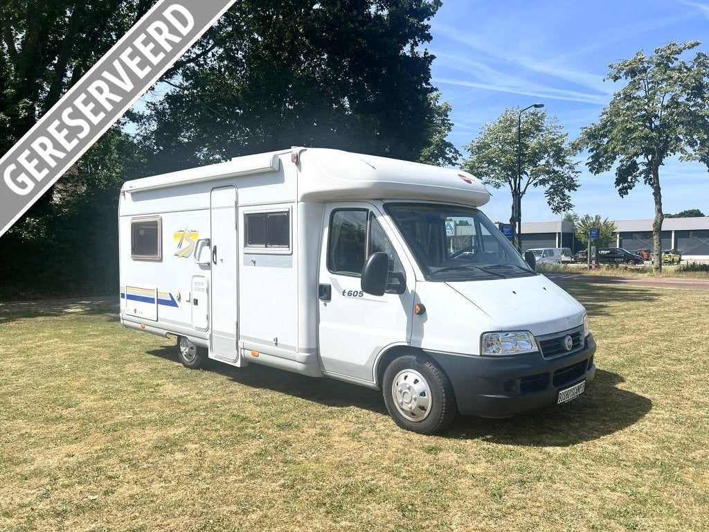 Bürstner T 615, Caravans en Kamperen, Campers, Koelkast, Ringverwarming, Fiat, 6 tot 7 meter