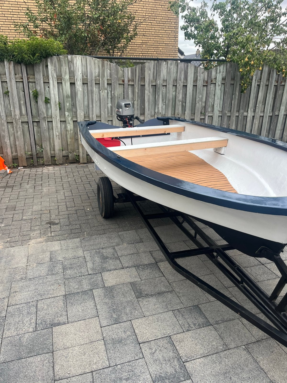 Boot/sloep met Mariner 6pk buitenboordmotor, Ophalen, Gebruikt