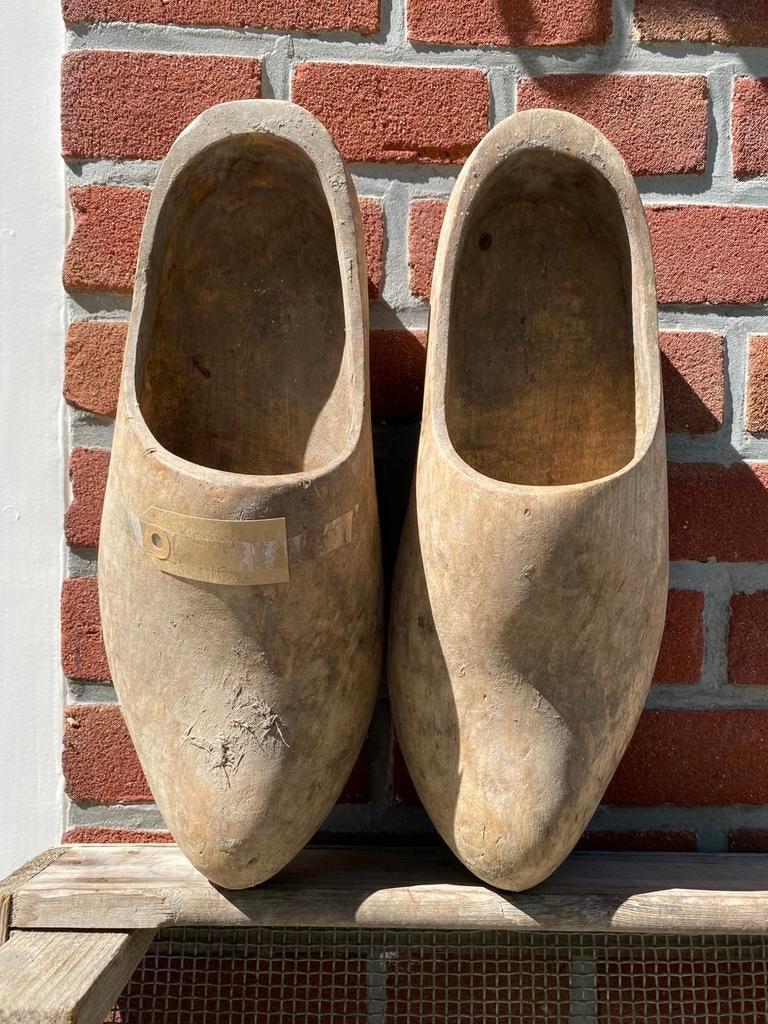 Oud Paar Klompen, Brocante, Houten Klompen, Ophalen