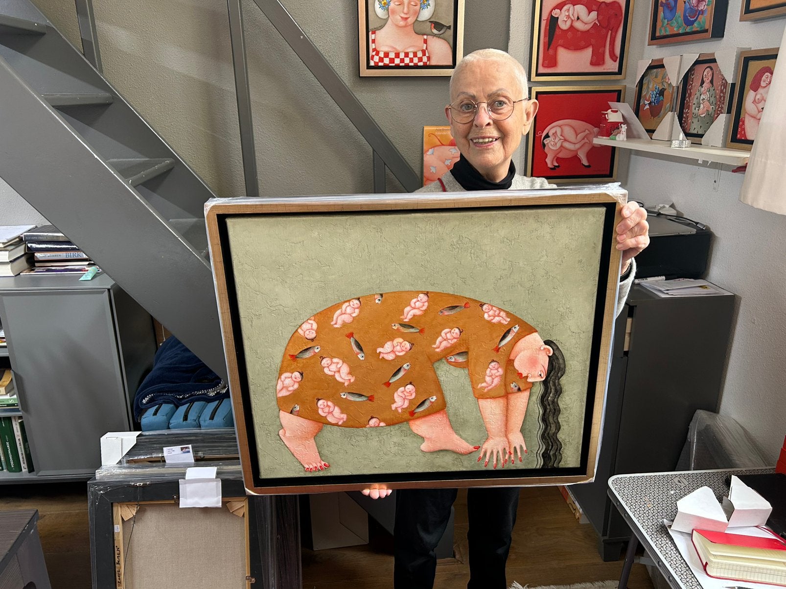 Ada Breedveld schilderij, Antiek en Kunst, Ophalen of Verzenden