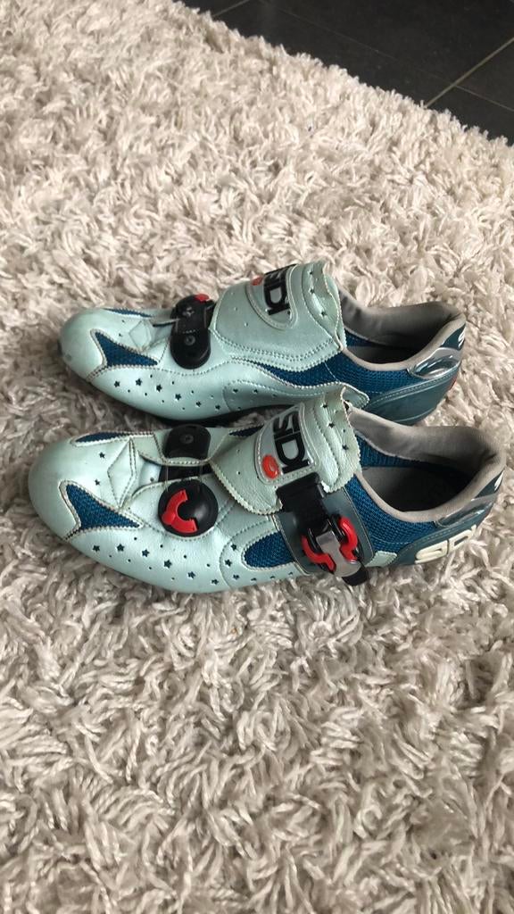 Sidi 38 groene wielrenschoenen, Sport en Fitness, Wielrennen, Ophalen of Verzenden, Gebruikt, Schoenen