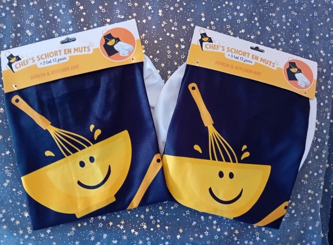 Keukenschort Met Koksmuts Voor Kinder. Nieuw!, Ophalen, Nieuw