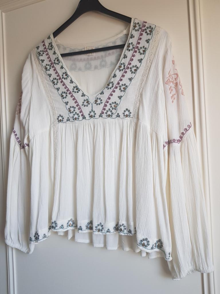 Bohemian Ibiza style blouse van "NÜD Nekane", Kleding | Dames, NÜD by Nekane, Ophalen of Verzenden, Zo goed als nieuw, Lange mouw