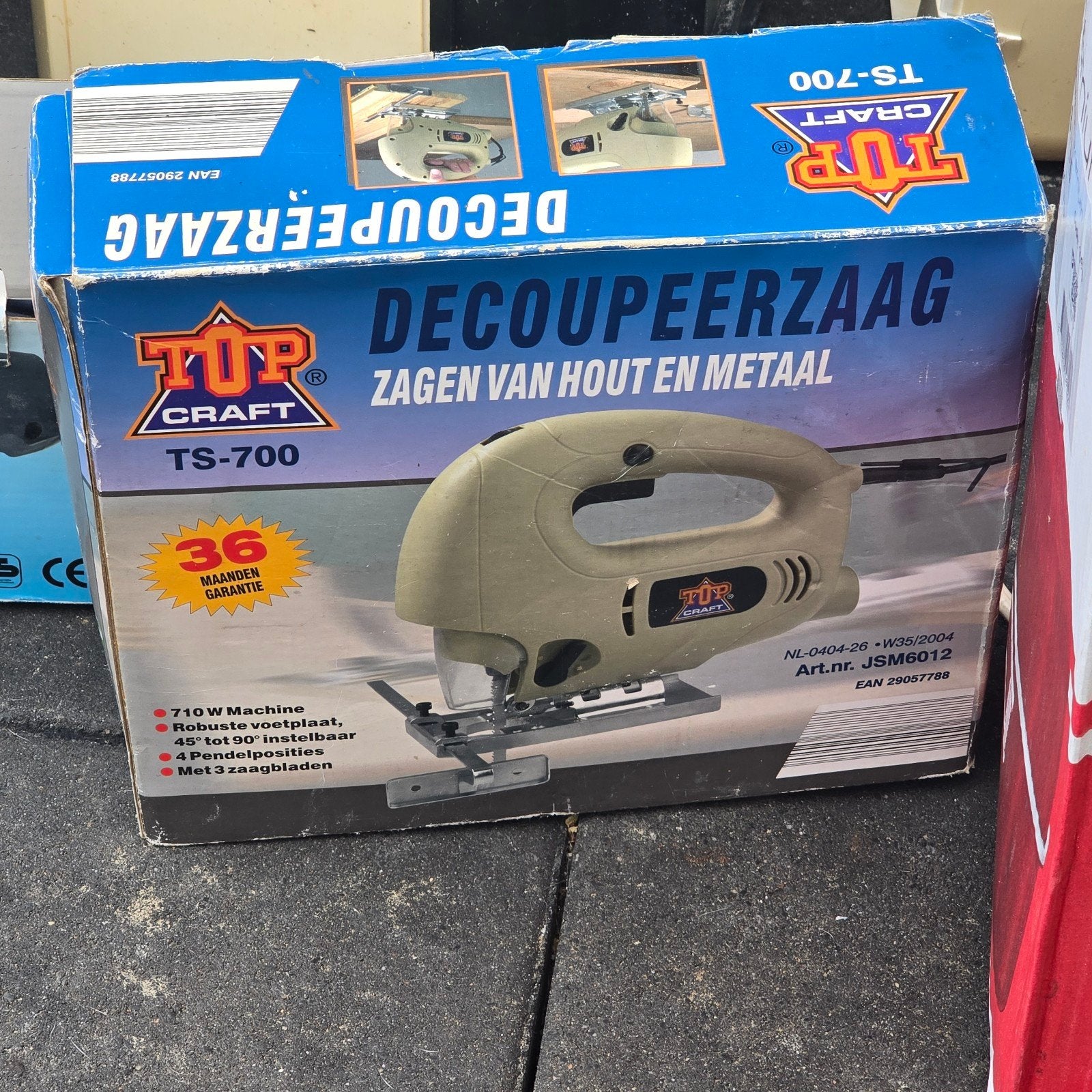 TOP CRAFT Decoupeerzaag TS-700 - 710W, verstelbare voetplaat, Ophalen of Verzenden