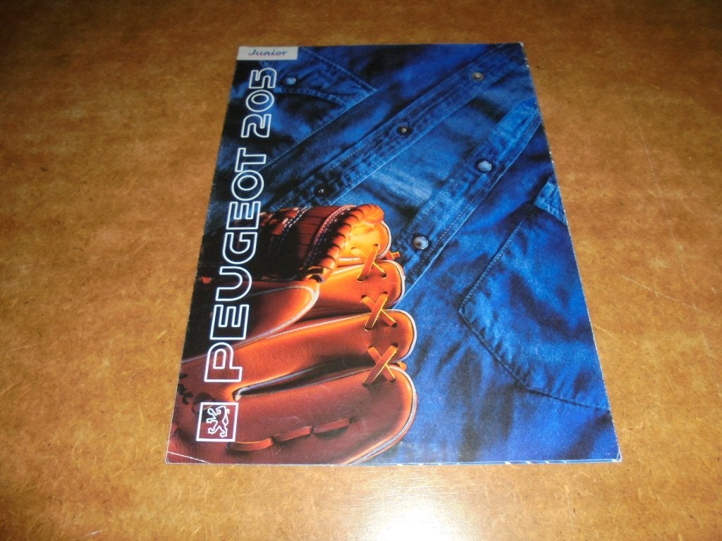 brochure Peugeot 205 Junior  1991, Ophalen of Verzenden, Zo goed als nieuw, Peugeot