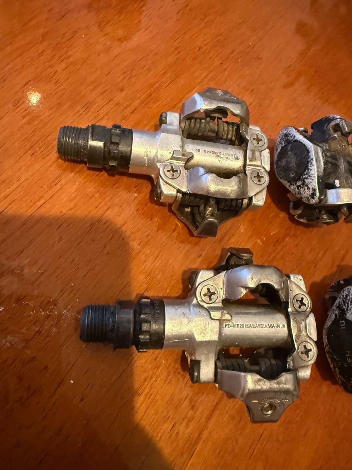 Shimano SPD pedalen - Set van 2 paar incl plaatjes, Fietsen en Brommers, Fietsonderdelen, Crankstel of Pedalen, Gebruikt, Ophalen of Verzenden