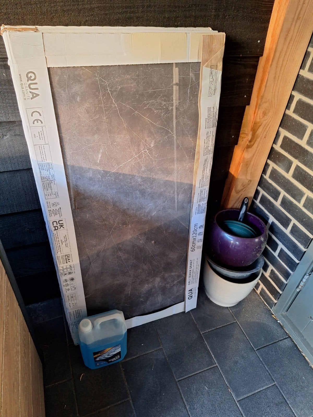 Pulpis Zwart-Antraciet Gepolijste Vloer- & Wandtegel 60x120, Ophalen, 60 cm of meer, Nieuw, Minder dan 5 m²