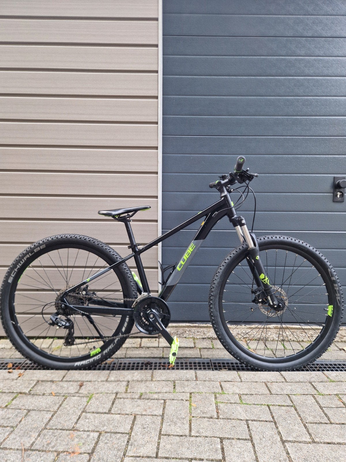 Cube aim mountainbike - 27,5 inch - zwart/groen, Gebruikt, Hardtail, Heren, Schijfrem