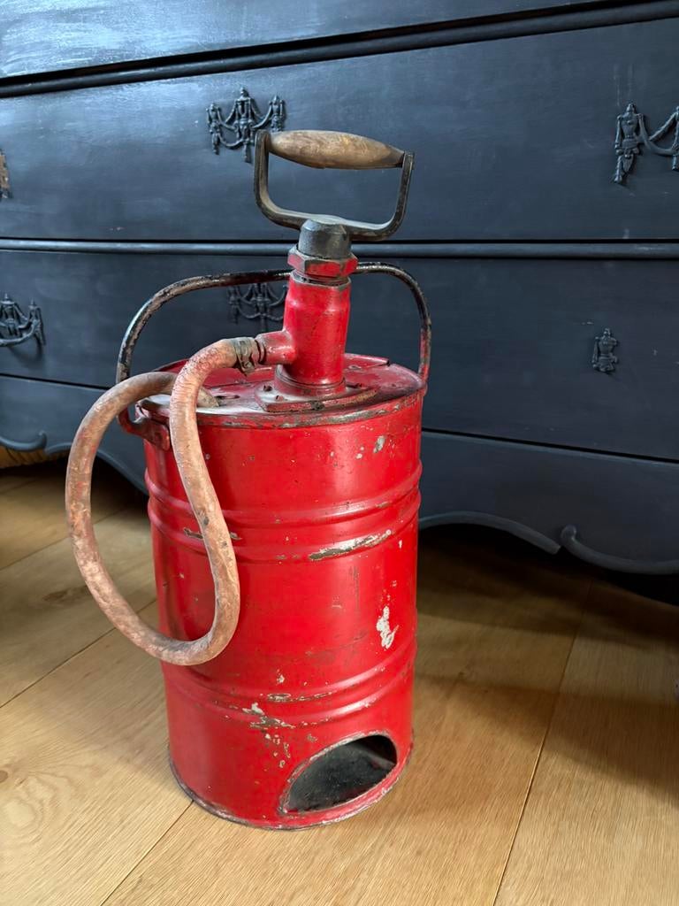 Oud olievat industrieel brocante, Ophalen of Verzenden
