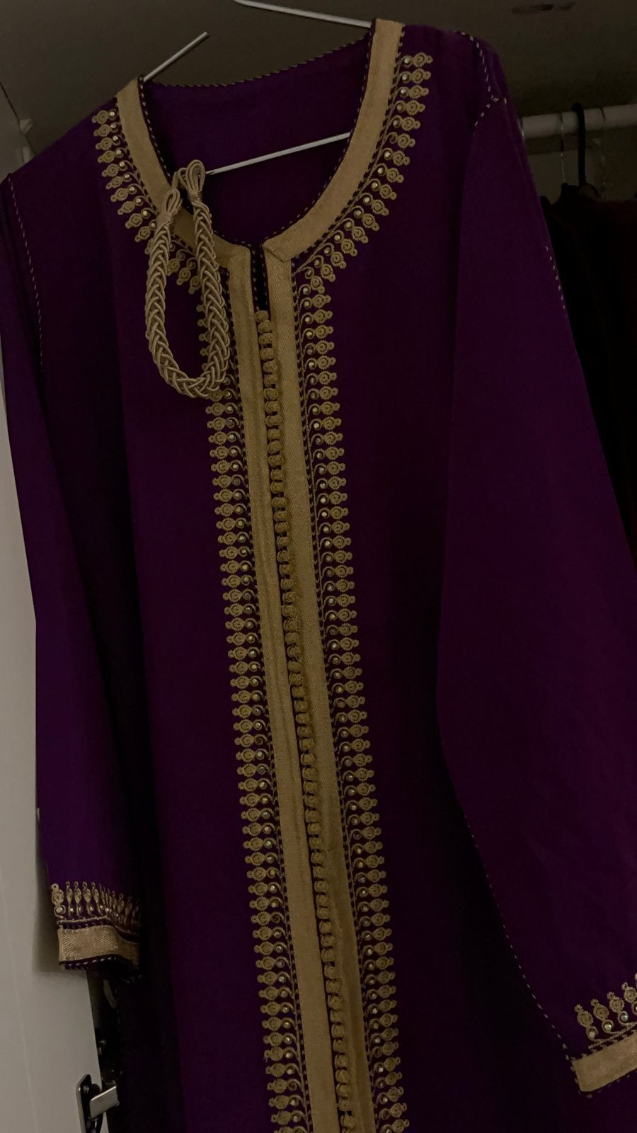 Kaftan, marokkaans, Ophalen of Verzenden, Zo goed als nieuw, Maat 38/40 (M), Paars