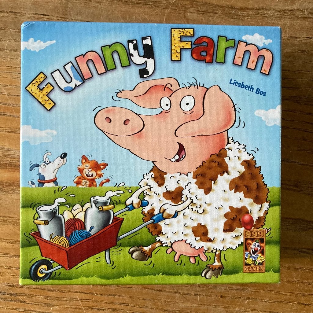 999 games - Funny Farm (2-6 spelers, 6+jr) zgan, Een of twee spelers, Ophalen of Verzenden, Zo goed als nieuw, 999 Games