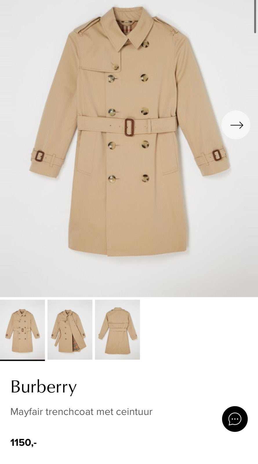 Burberry The Mayfair trenchcoat jas maat 8 (1.150 euro), Kinderen en Baby's, Burberry, Meisje, Customercare@burberry.com, Burberry EU