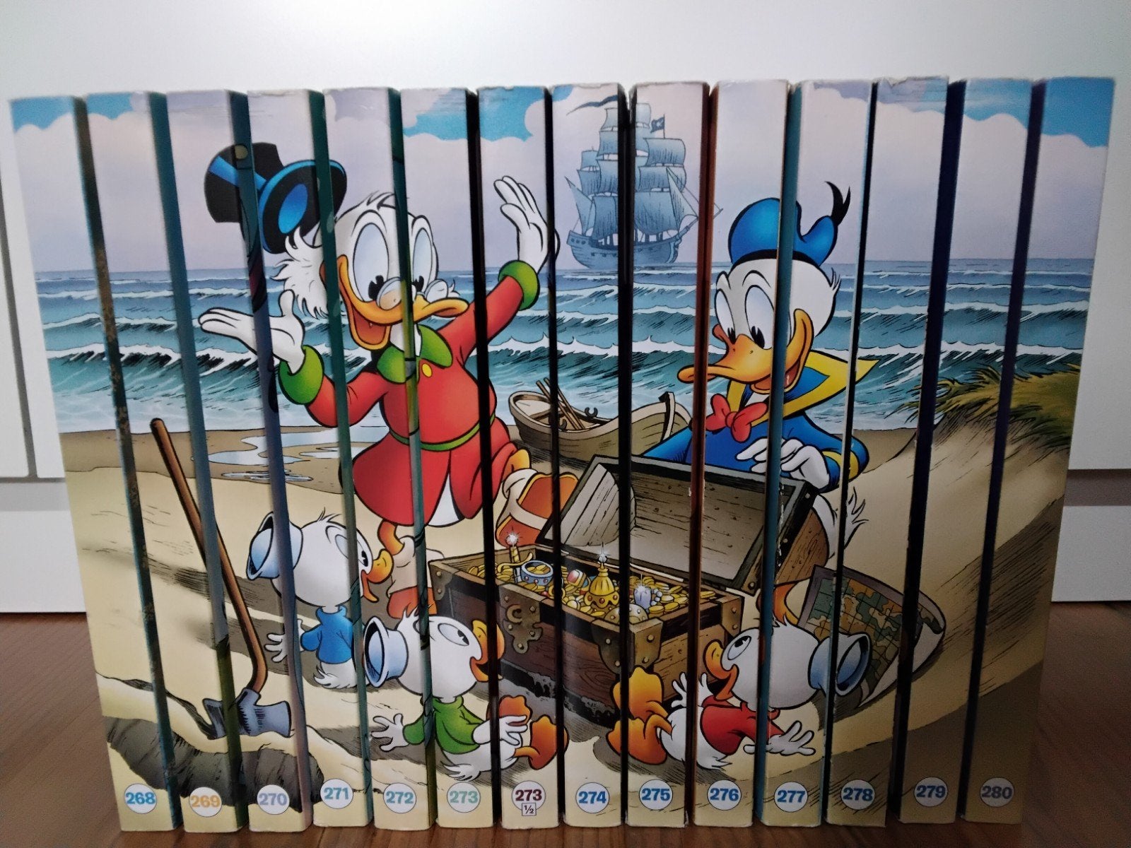 Donald Duck Pockets set: Nummer 268 t/m 280, Complete serie of reeks, Ophalen of Verzenden, Gelezen
