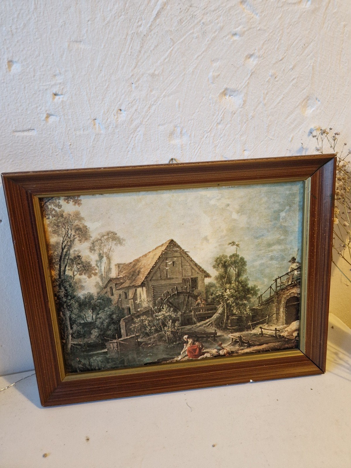 Klassiek schilderij "Le Moulin", Antiek en Kunst, Kunst | Schilderijen | Klassiek, Ophalen of Verzenden