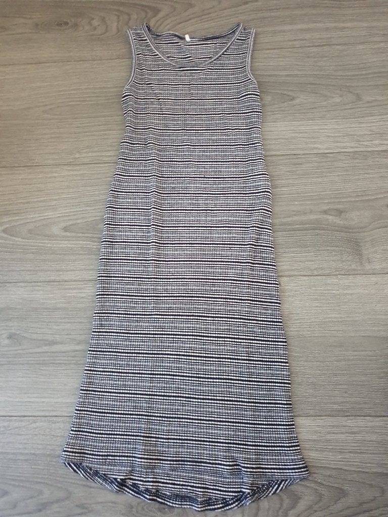 NAME IT zwart wit gestreepte maxi jurk maat 104 ~ SJ2147, Kinderen en Baby's, Gebruikt, Meisje, Ophalen of Verzenden, Jurk of Rok