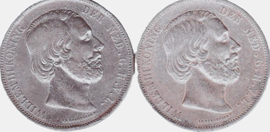 WILLEM III RIJKSDAALDERS 1870 - 1871, Postzegels en Munten, Munten | Nederland, Vóór koninkrijk, Ophalen of Verzenden
