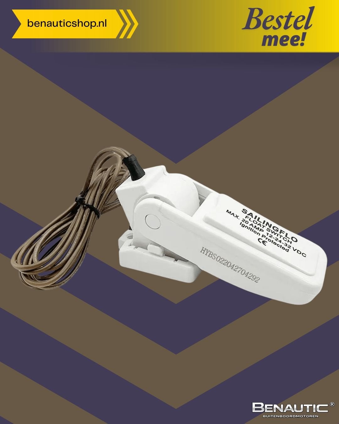 Accessoire Seaflo vlotterschakelaar voor bilgepomp - 12-24vo, -, -, Nieuw, Ophalen of Verzenden