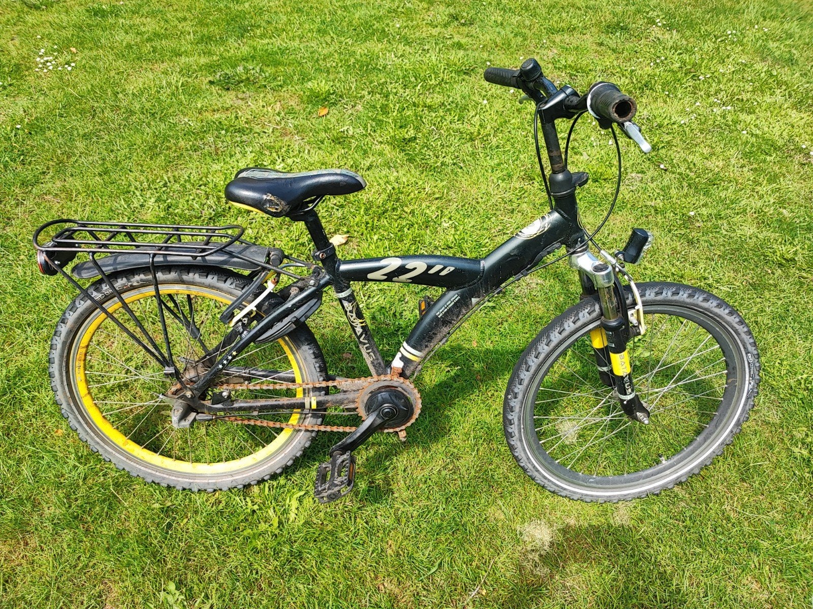 Batavus Snake kinderfiets 22 inch, Fietsen en Brommers, Fietsen | Kinderfietsjes, 20 inch of meer, Gebruikt, Velgrem, Batavus