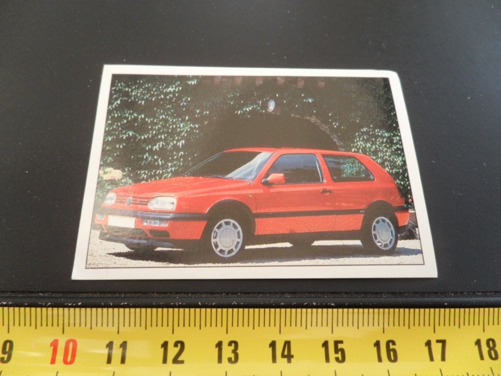 sticker panini super auto #113 VW volkswagen golf, Ophalen of Verzenden, Zo goed als nieuw