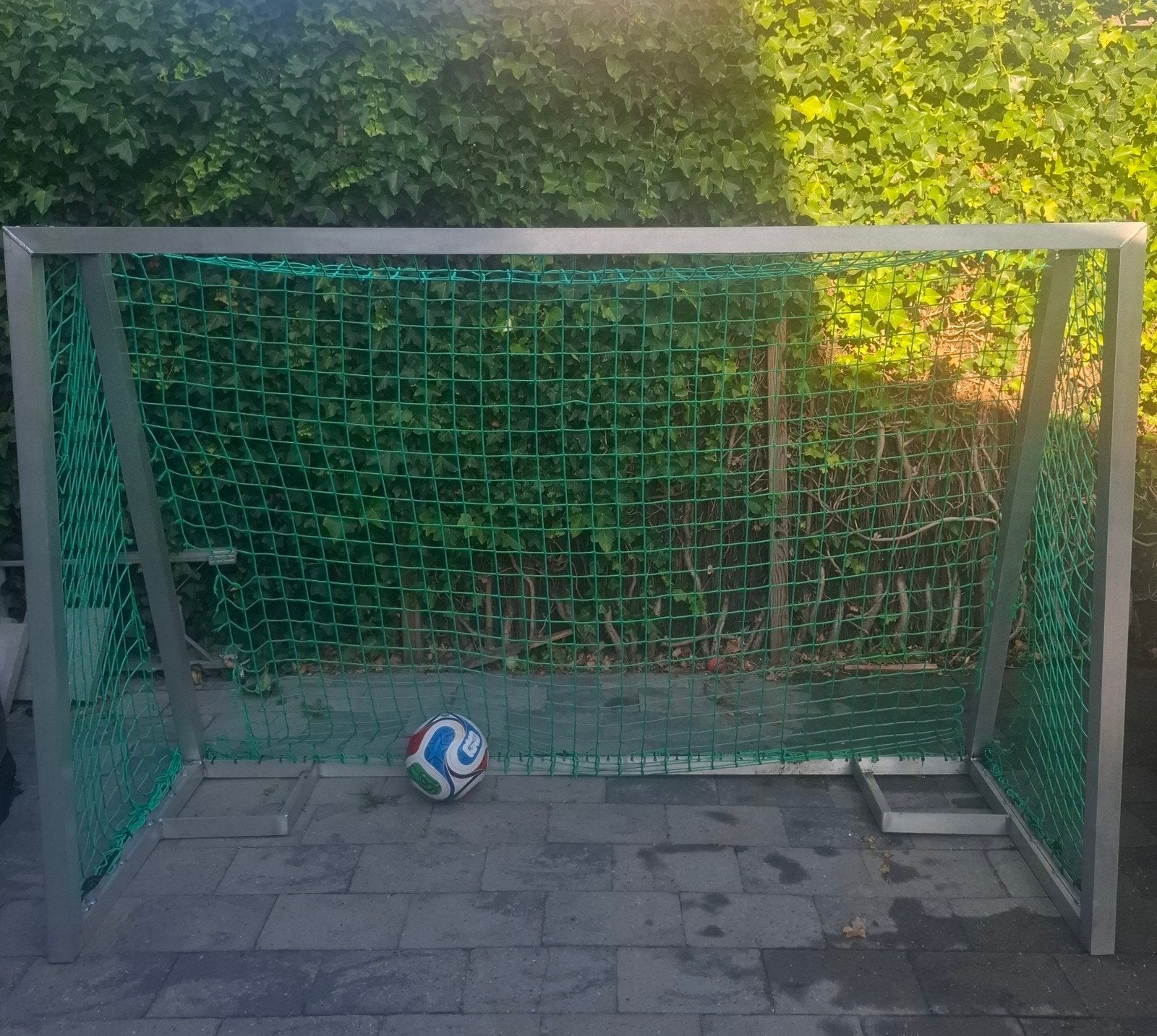 Aluminium voetbaldoel met net - 1.55m x 2.23m, Maat XL, Ophalen, Gebruikt, Overige typen