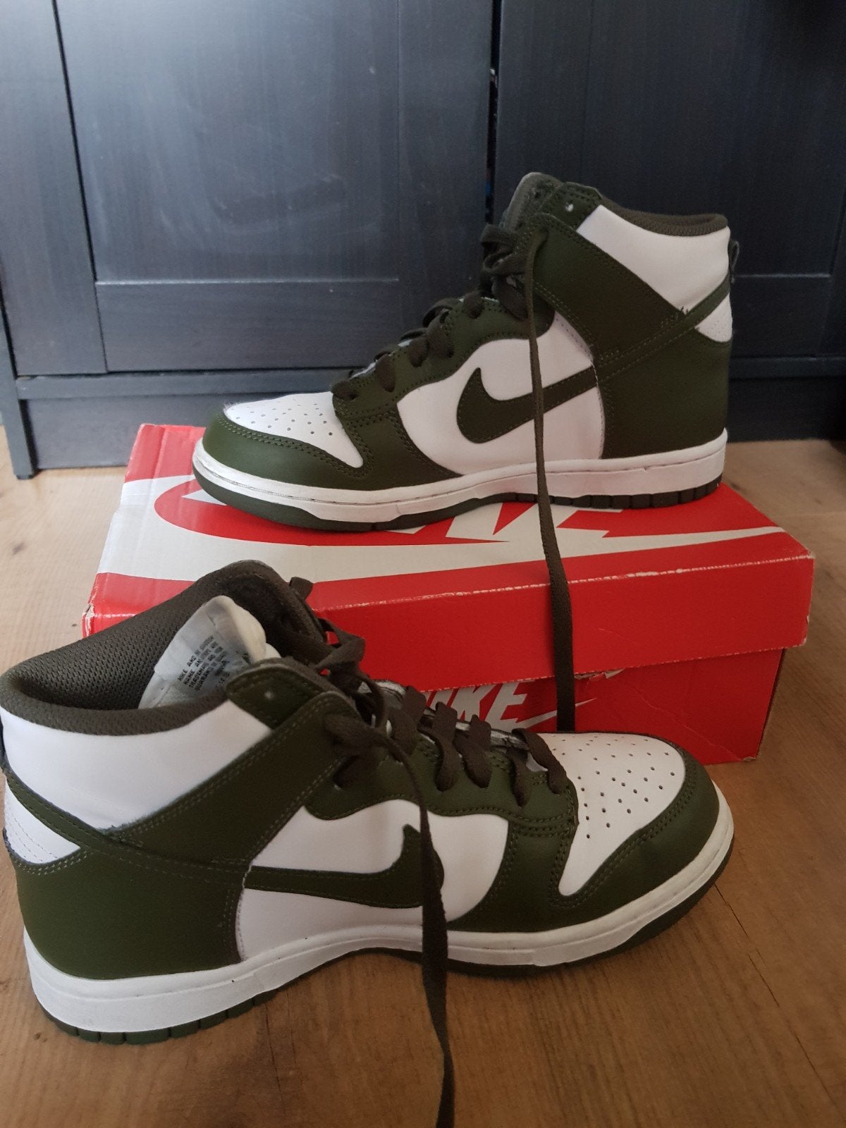 Nike dunk high khaki, Overige kleuren, Nike, Ophalen of Verzenden, Sneakers of Gympen