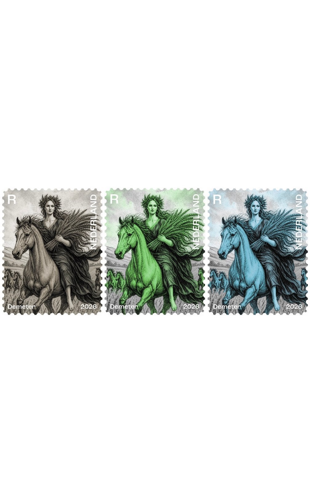 Starter set Crypto Stamp 5 – PostNL (zwart-groen-blauw), Ophalen of Verzenden
