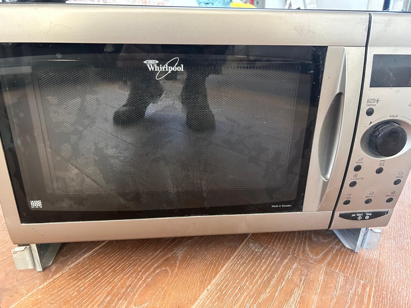 Whirlpool Oven/Combimagnetron - met Grill en Hete Luch, Witgoed en Apparatuur, Ophalen, Combimagnetron, Gebruikt, Grill