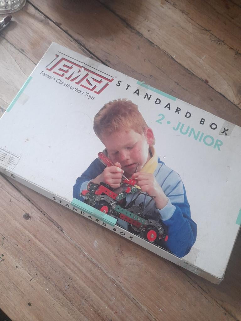 Vintage Temsi Standard Box 2 Junior Bouwdoos, Ophalen of Verzenden, Gebruikt, Overige merken