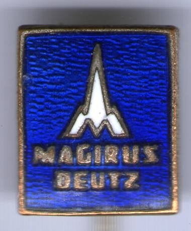 MAGIRUS DEUTZ blauw email zilverkl tractor speldje ( E_105), Ophalen of Verzenden, Zo goed als nieuw, Transport, Speldje of Pin