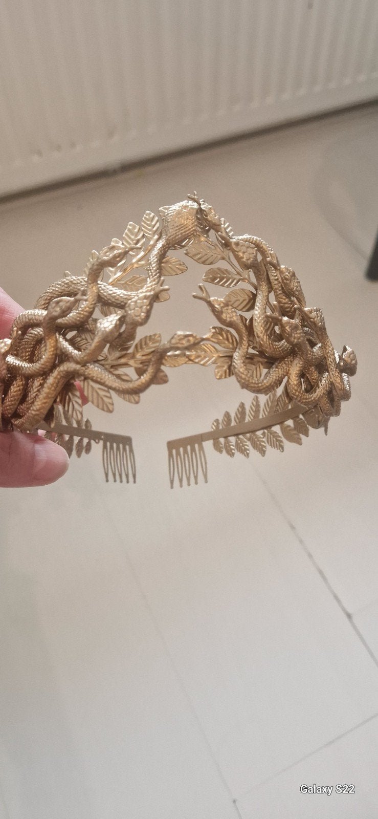 Gouden Slangen Haarband / Kroon - Uniek Design, Ophalen, Nieuw