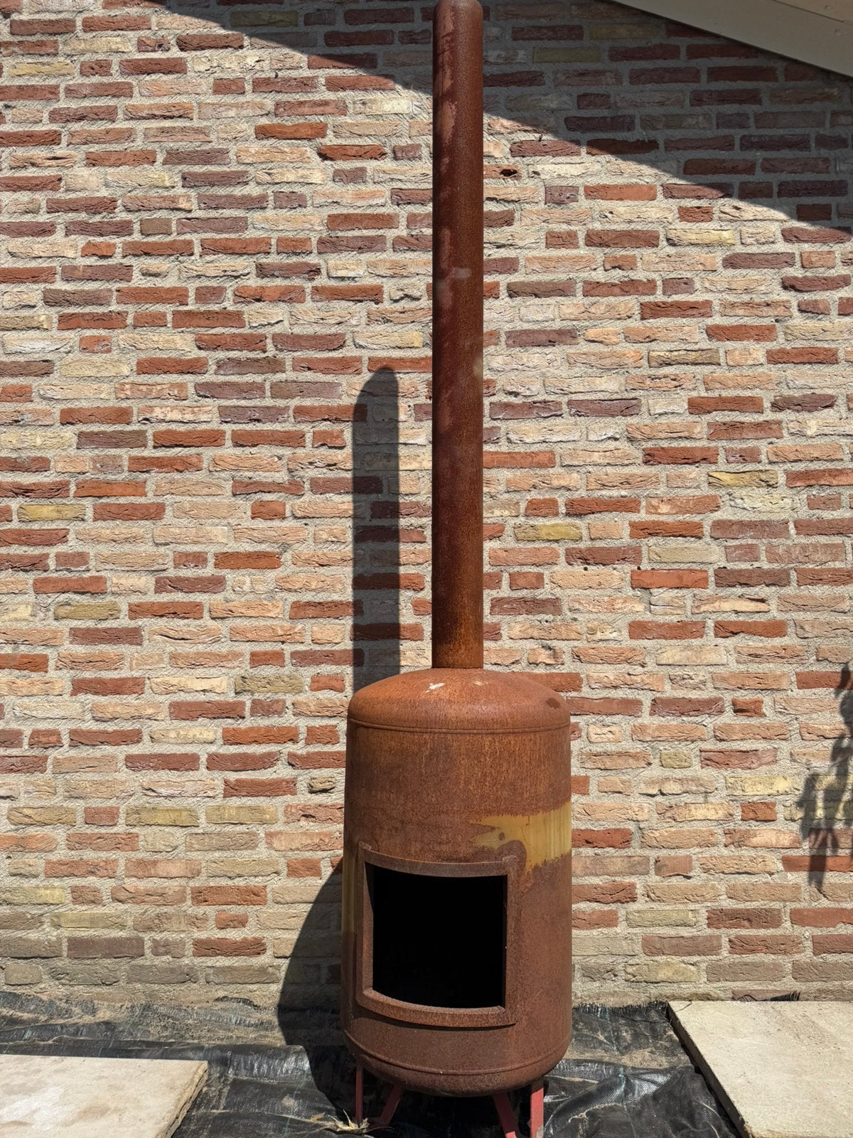 Robuuste buitenkachel / terraskachel, Tuin en Terras, Ophalen, Gebruikt