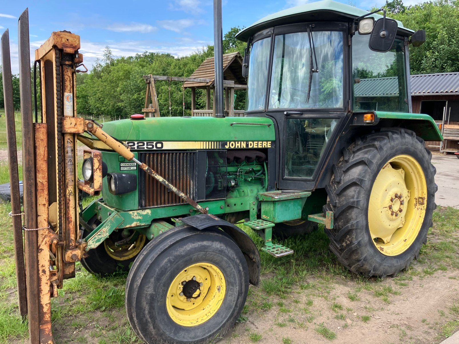 John Deere 2250 tractor, Zakelijke goederen, Ophalen of Verzenden, Gebruikt, Tot 80 Pk, John Deere