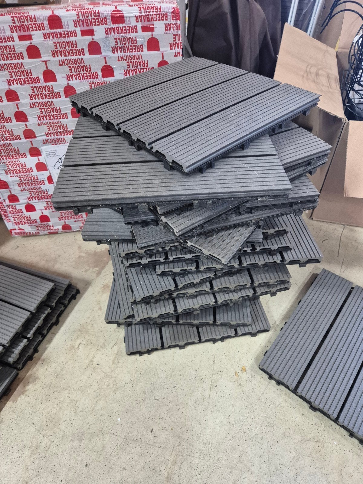 balkontegels pvc, Ophalen, Gebruikt